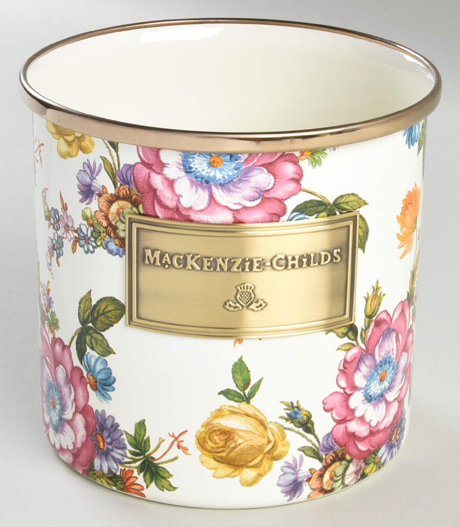 Flower Market (Enamelware) Small Canister No Lid by MacKenzie-Childs-1