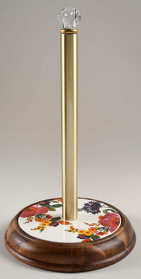 Flower Market (Enamelware) Paper Towel Holder by MacKenzie-Childs-1