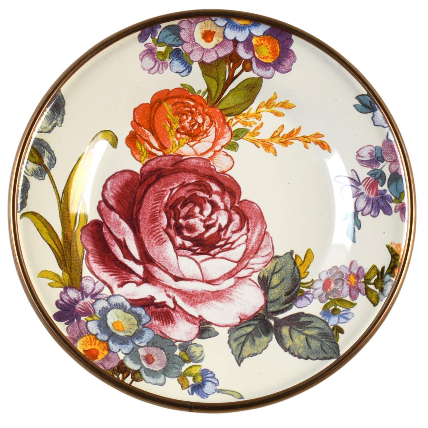 Flower Market (Enamelware) Appetizer Plate by MacKenzie-Childs-1
