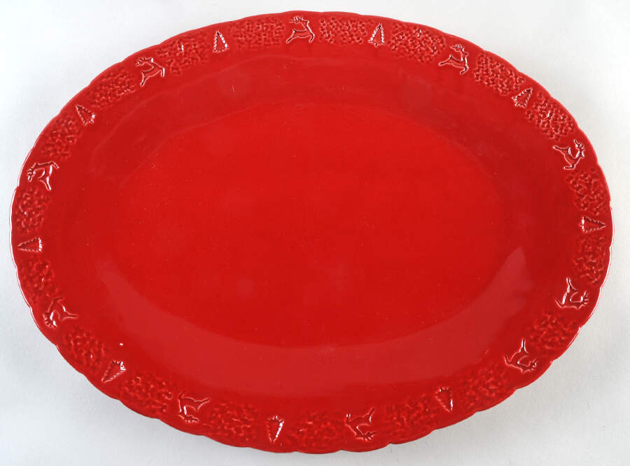MLJ25 17" Oval Serving Platter by Maioliche Jessica-1