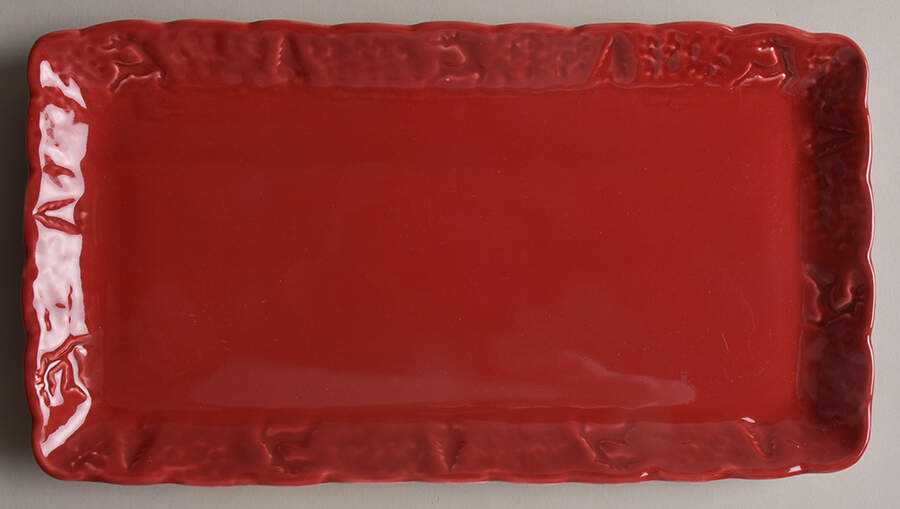 MLJ25 12" Rectangular Serving Platter by Maioliche Jessica-1