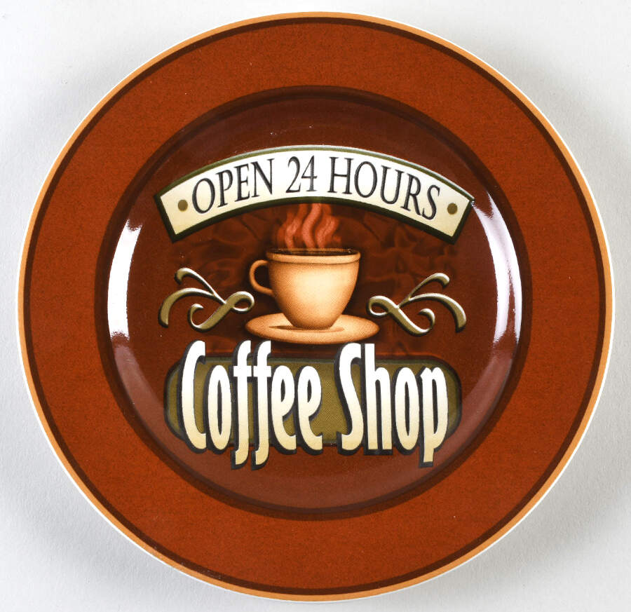 Coffee Signs Salad Plate by Mikasa-1