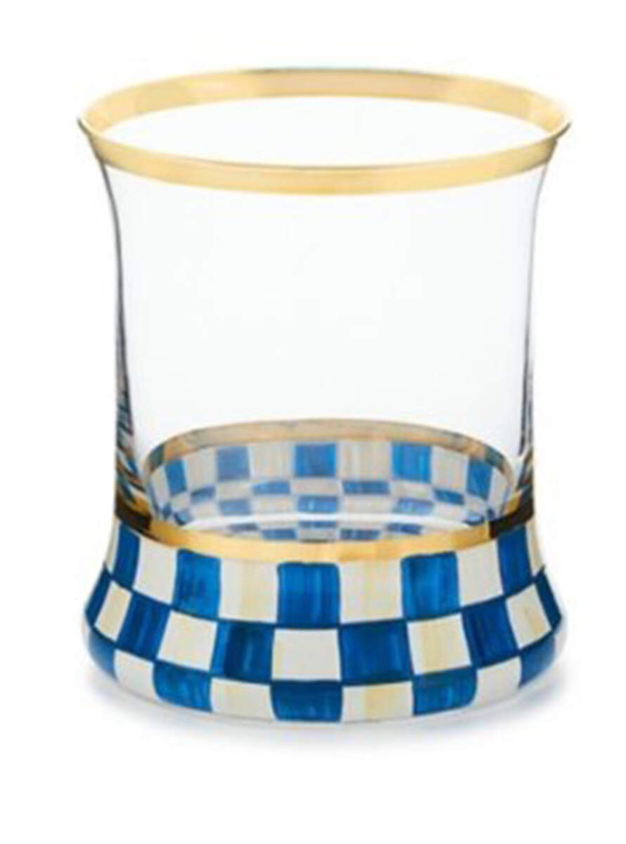 Royal Check (Enamelware&Accessories) 8 Oz Tumbler by MacKenzie-Childs-1