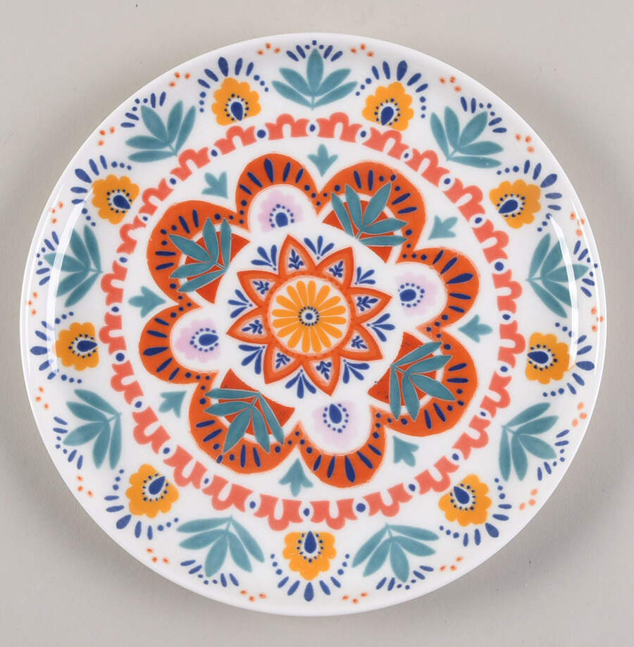 Painted Medallion Salad Plate by Mikasa-1