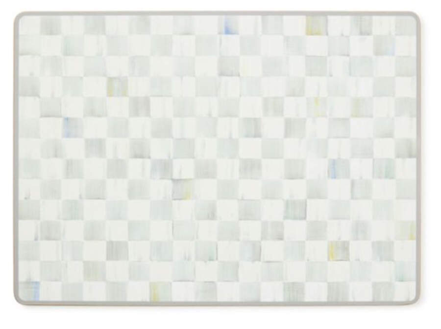 Sterling Check Corkboard Placemat - Set of 4 by MacKenzie-Childs-1
