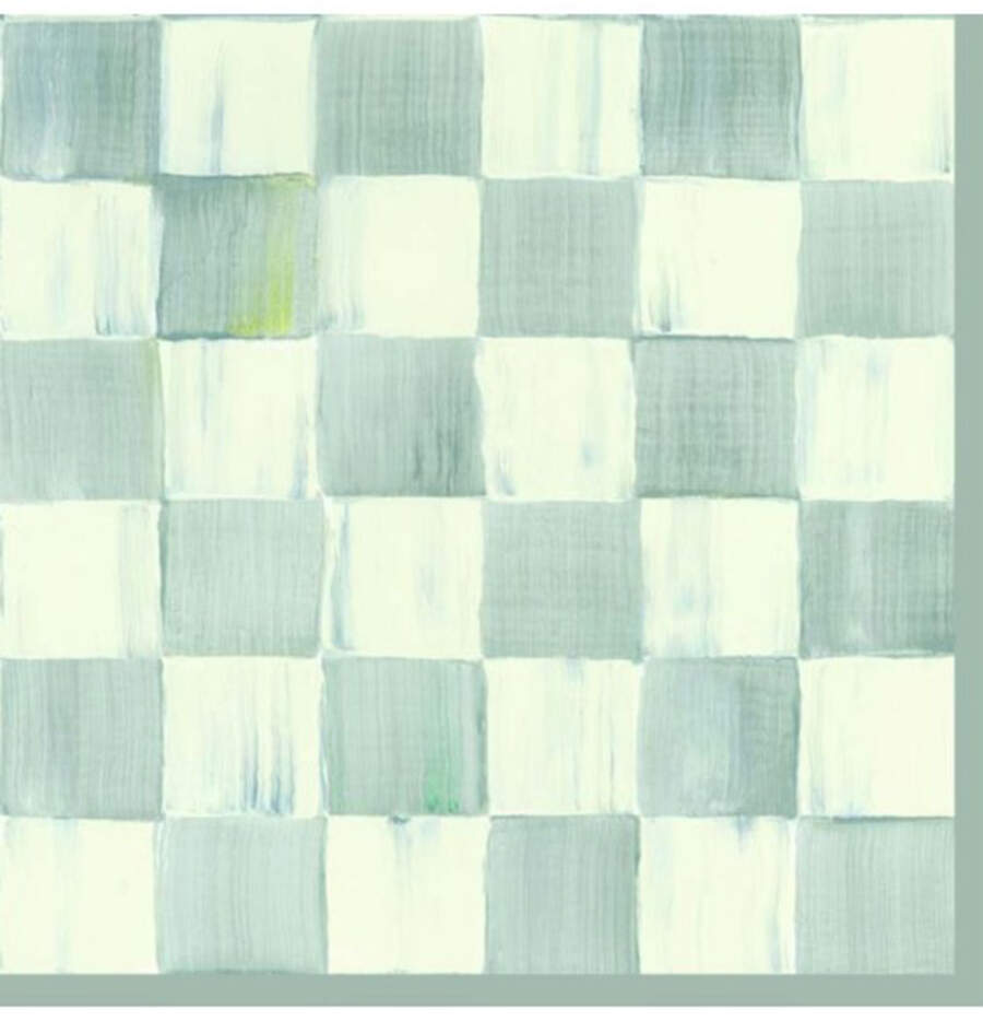 Sterling Check Package of Paper Cocktail Napkins by MacKenzie-Childs-1