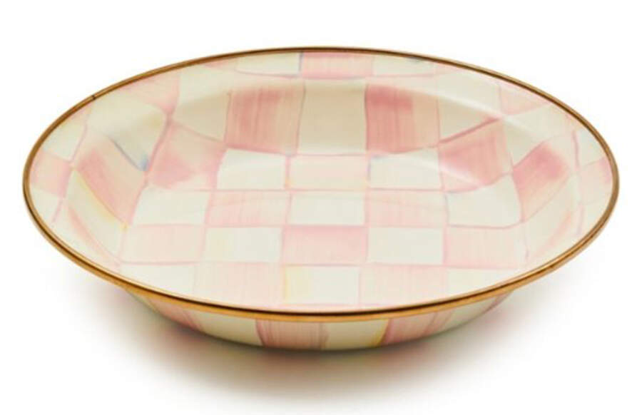 Rosy Check (Enamelware) Pie Serving Plate by MacKenzie-Childs-1