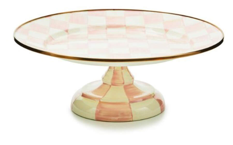 Rosy Check (Enamelware) Cupcake Stand by MacKenzie-Childs-1