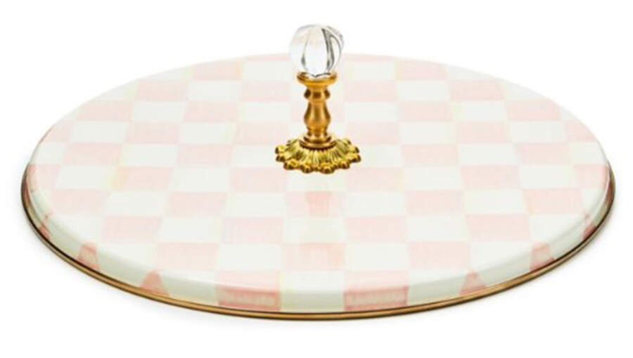 Rosy Check (Enamelware) Handled Cheese Board by MacKenzie-Childs-1