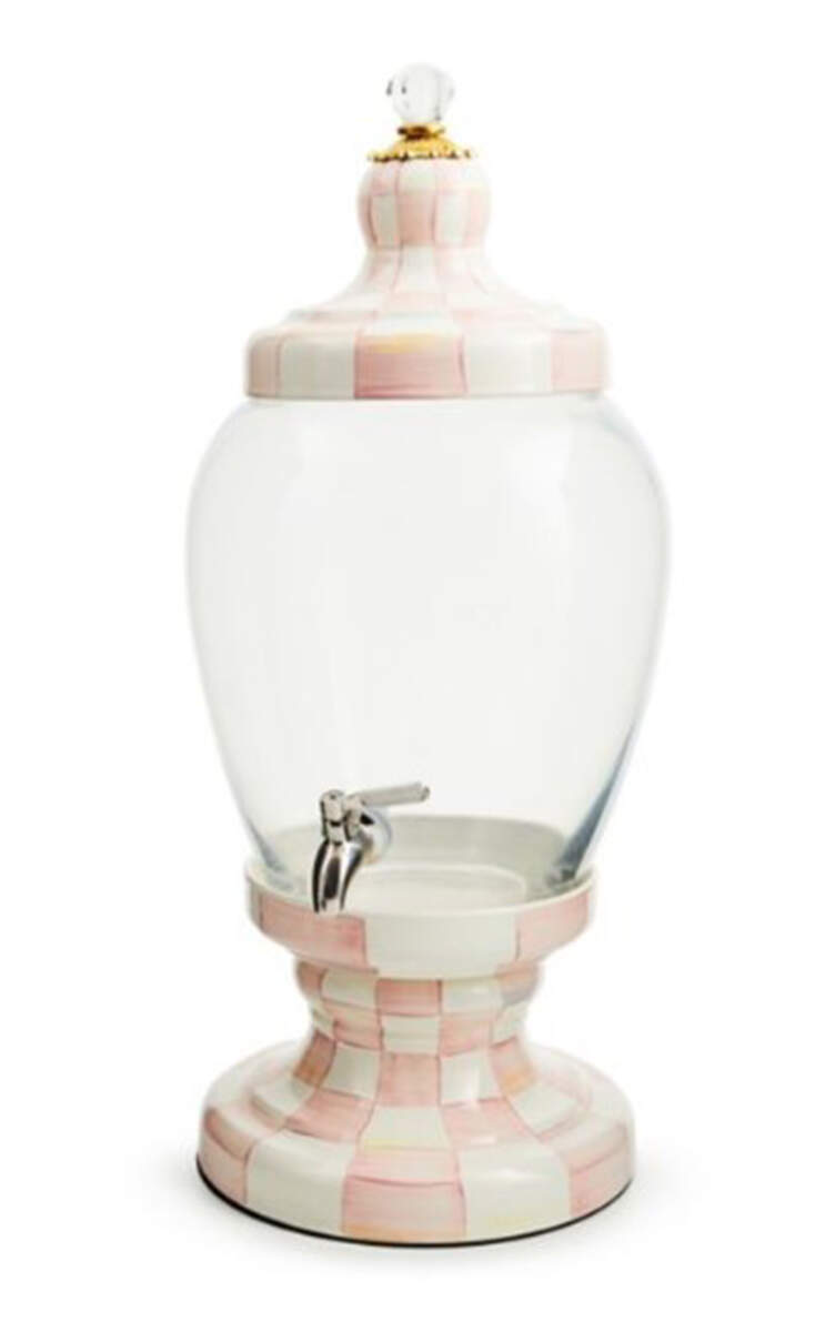 Rosy Check (Enamelware) Beverage Dispenser & Lid by MacKenzie-Childs-1