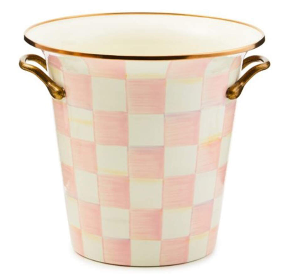 Rosy Check (Enamelware) Metal Wine Cooler by MacKenzie-Childs-1