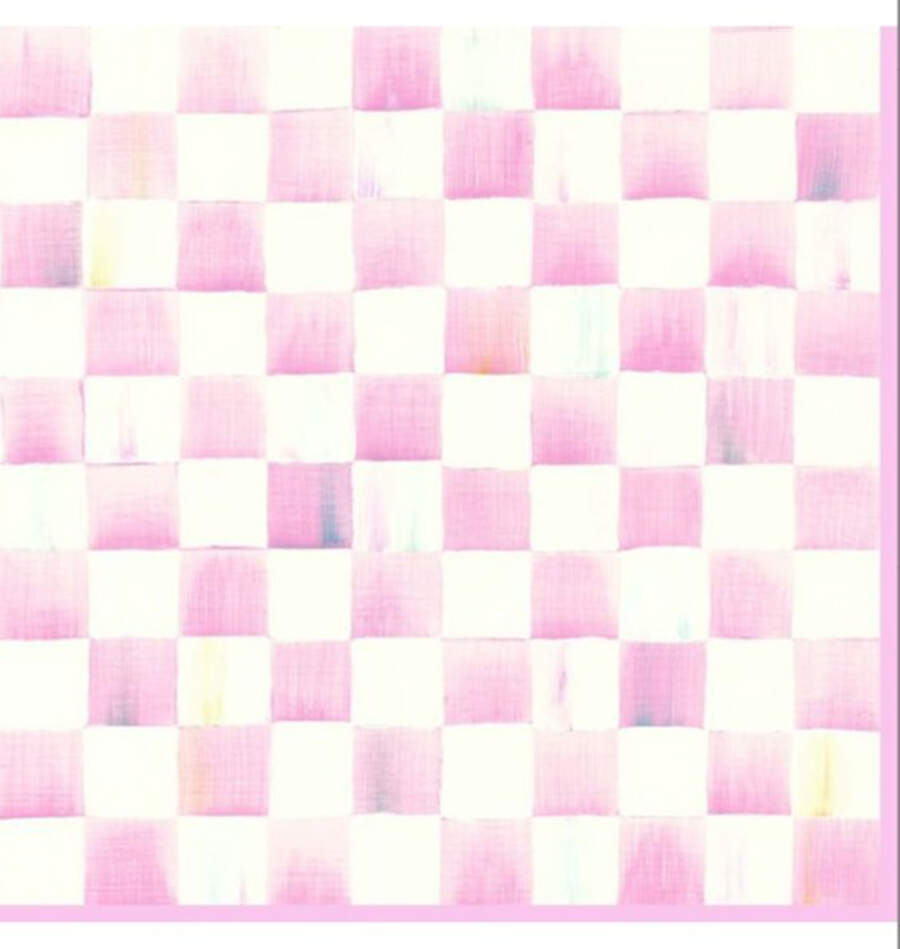 Rosy Check Package of Paper Dinner Napkins by MacKenzie-Childs-1