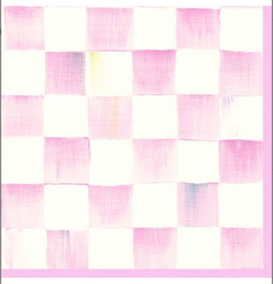 Rosy Check Package of Paper Cocktail Napkins by MacKenzie-Childs-1