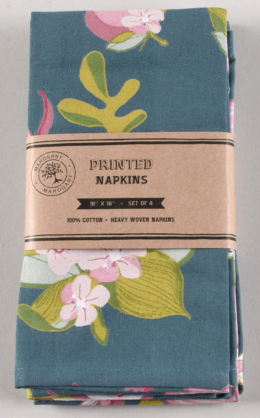 Table Linens & Accessories (4 Pack) 18" x 18" Arlis Multi Cloth Napkin by Mahogany-1