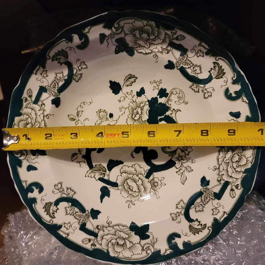 Mandalay-Chartreuse (No Trim) Large Rim Soup Bowl by Mason's-1