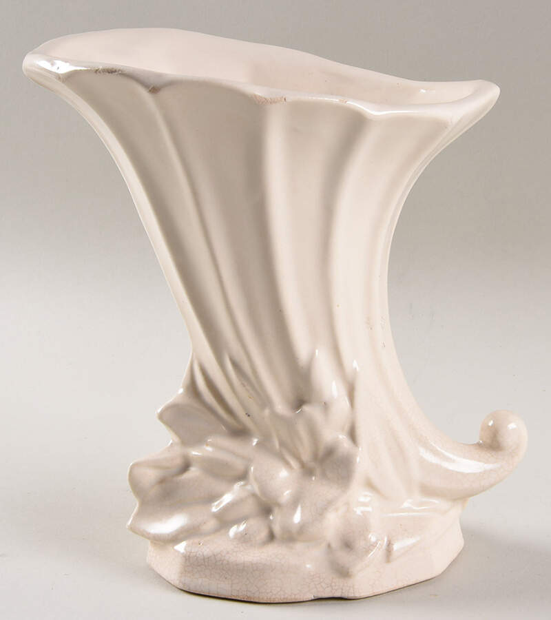 Cornucopia Vases 7" Cornucopia Vase by Nelson McCoy-1