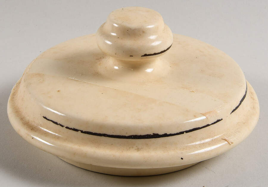 Early American (Frontier Family) Lid for Cookie Jar by Nelson McCoy-1