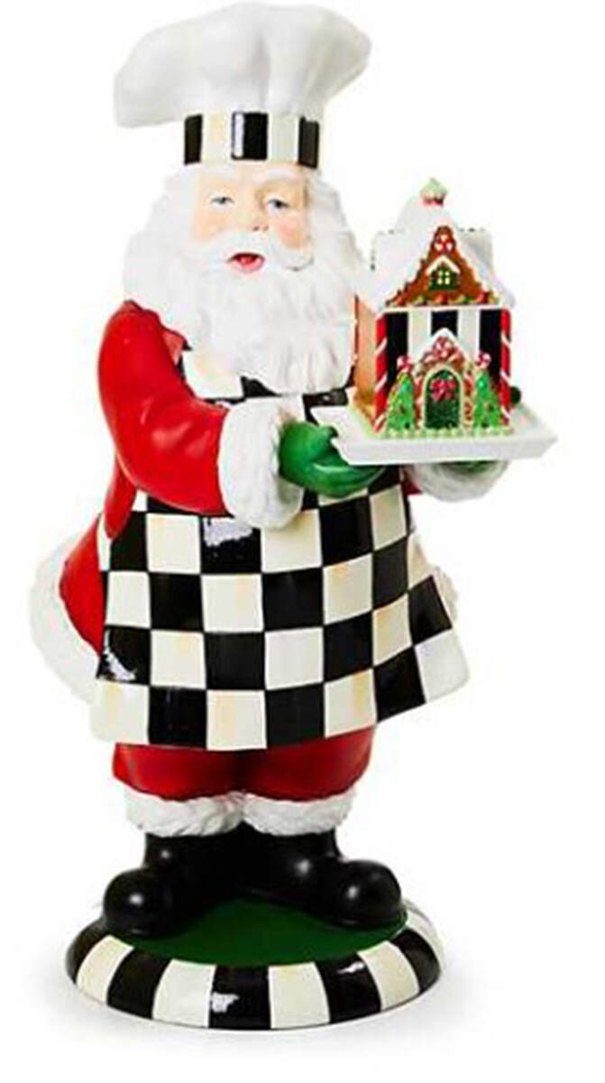 Bakeshop Resin Bakeshop Santa Figurine by MacKenzie-Childs-1