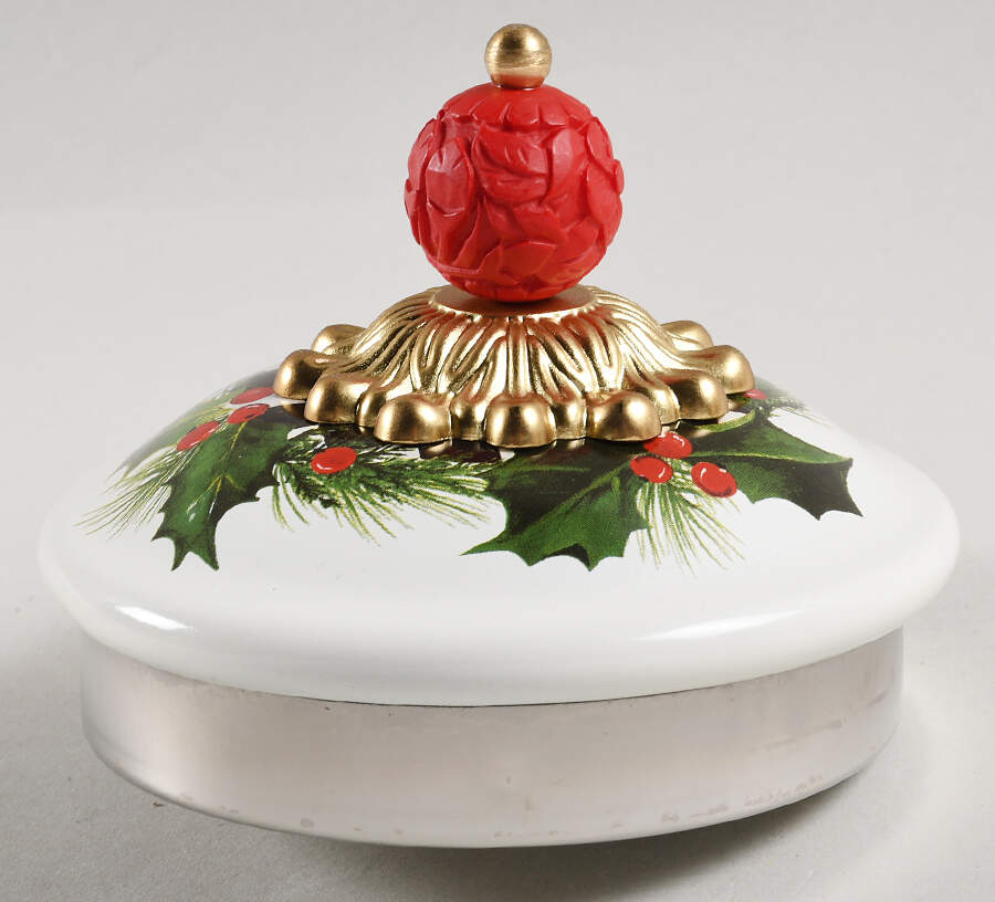 Deck the Halls Lid for Metal Kettle by MacKenzie-Childs-1