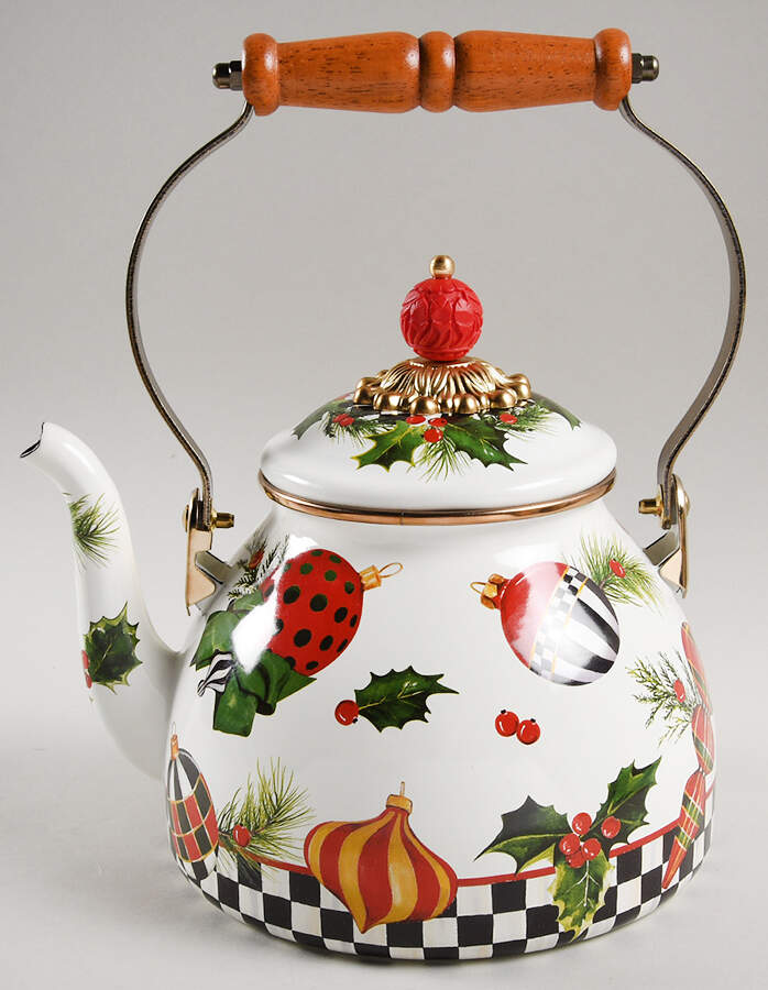 Deck the Halls Metal Kettle & Lid by MacKenzie-Childs-1