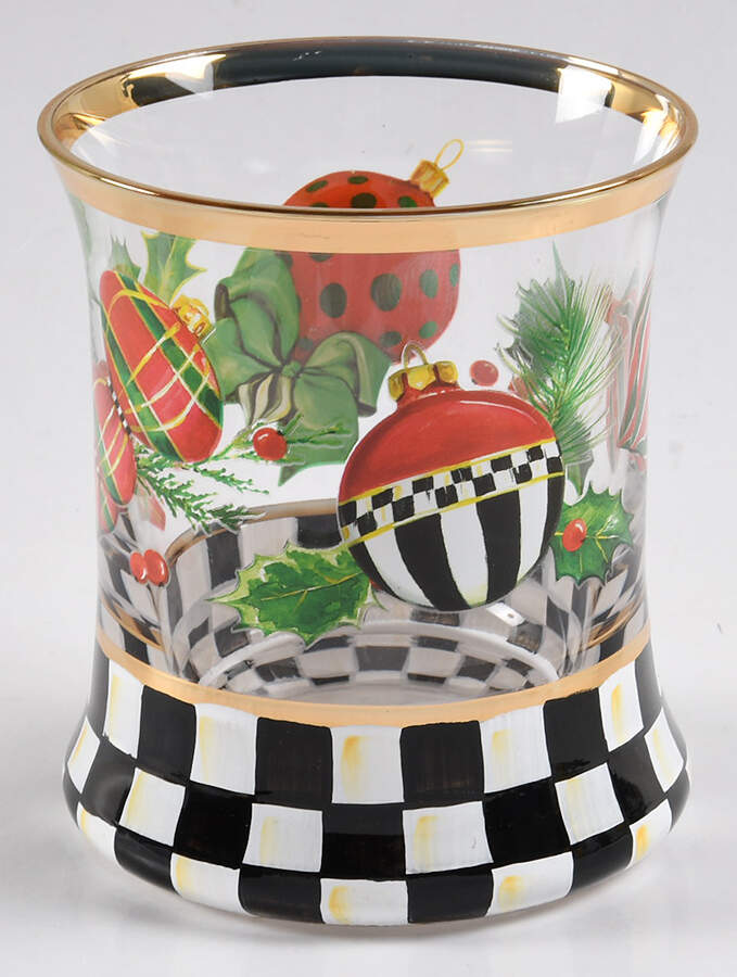 Deck the Halls 8 Oz Glassware Tumbler by MacKenzie-Childs-1