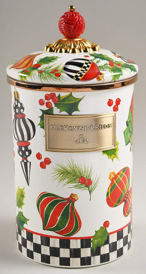 Deck the Halls Large Canister & Lid by MacKenzie-Childs-1