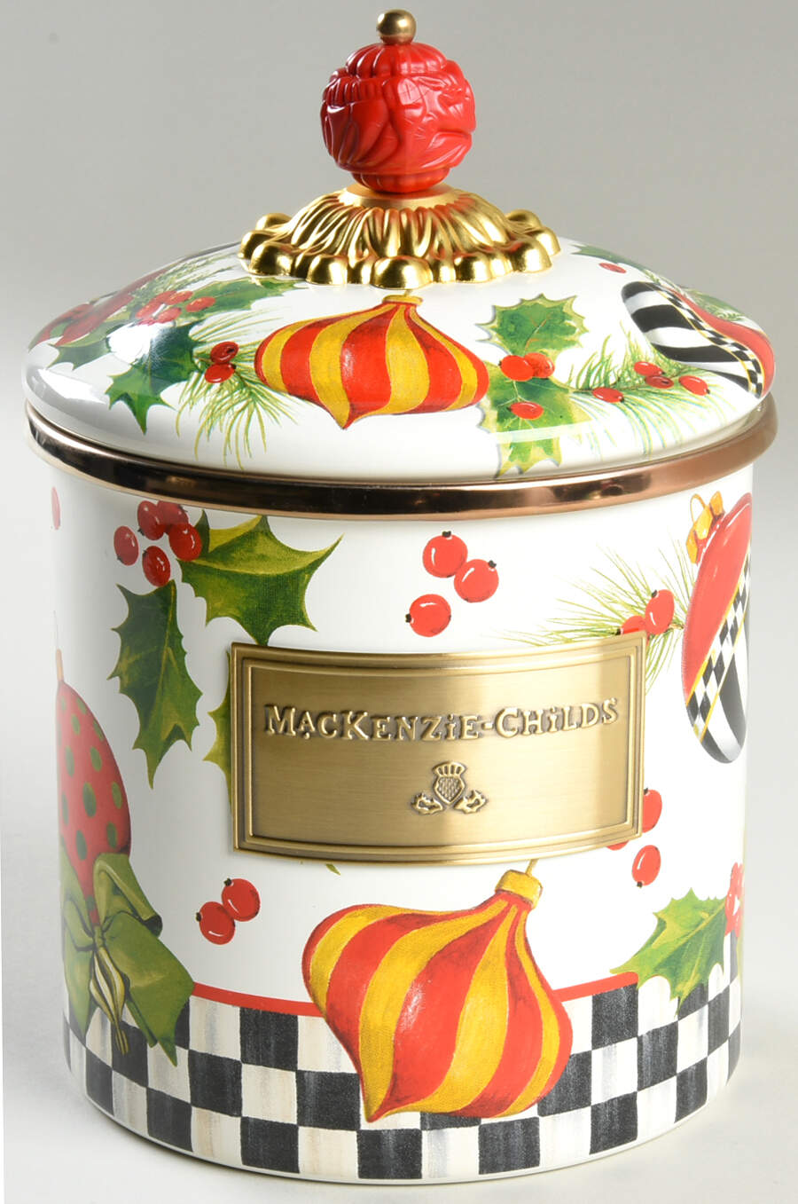 Deck the Halls Small Canister & Lid by MacKenzie-Childs-1