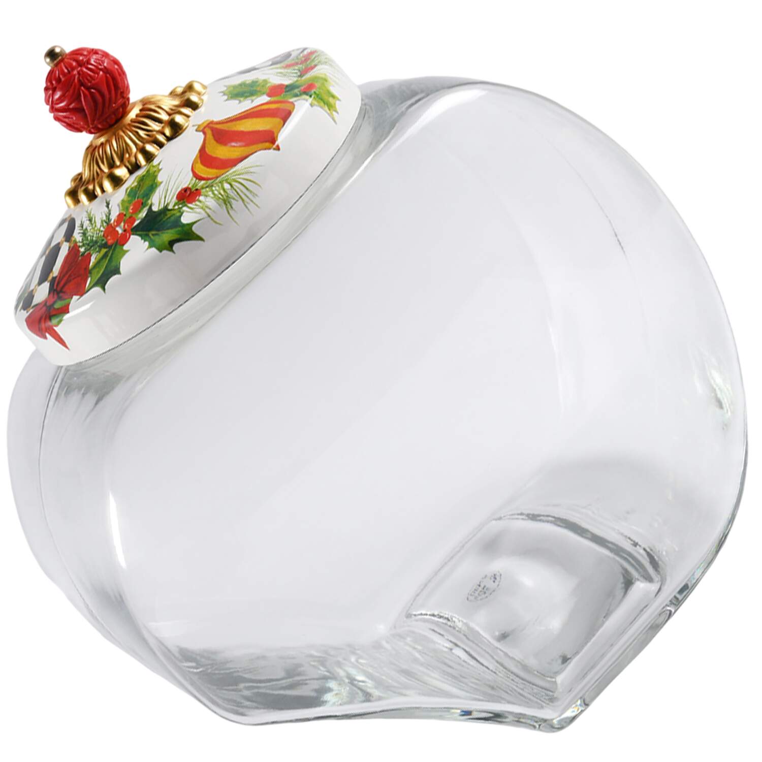 Deck the Halls Glassware Cookie Jar & Lid by MacKenzie-Childs-1