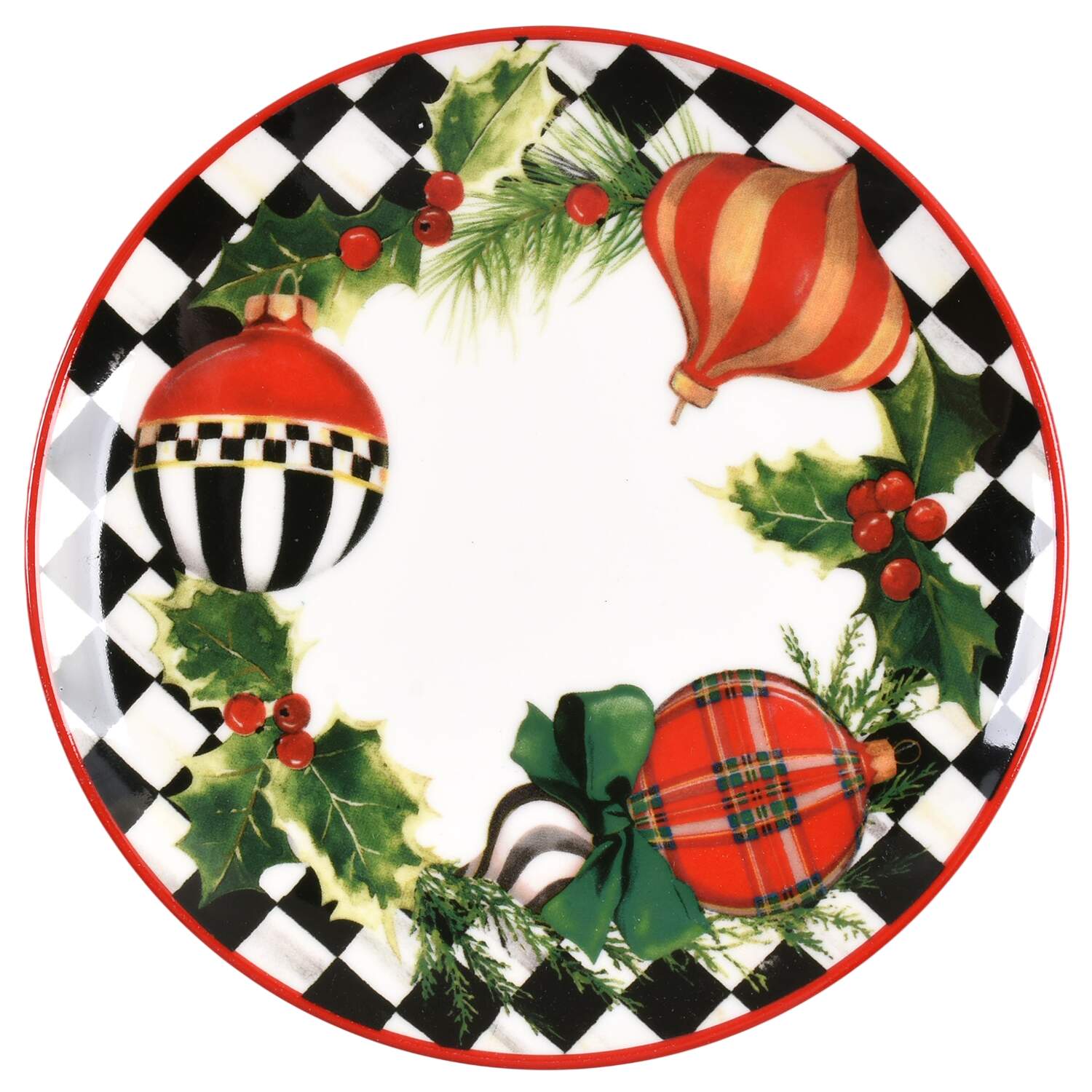 Deck the Halls Appetizer Plate by MacKenzie-Childs-1