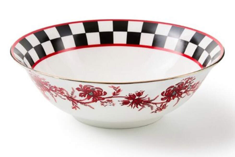 Cardinal Toile 7" Round Vegetable Bowl by MacKenzie-Childs-1