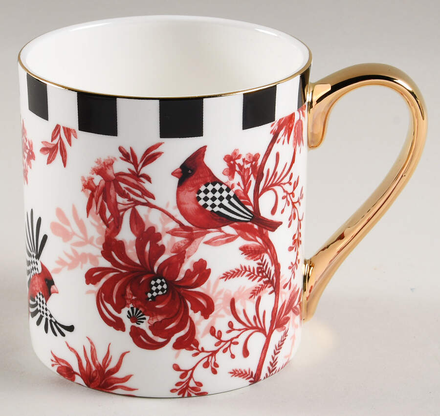 Cardinal Toile Mug by MacKenzie-Childs-1