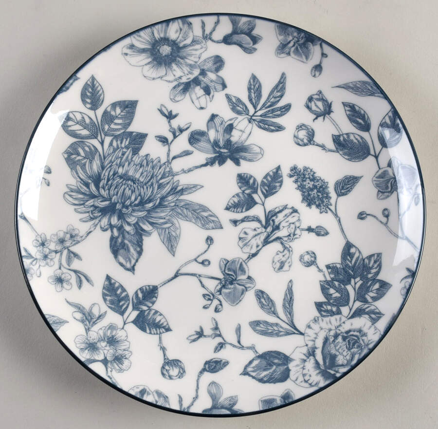 Toile Dinnerware Salad Plate by Medici (Medici Home)-1