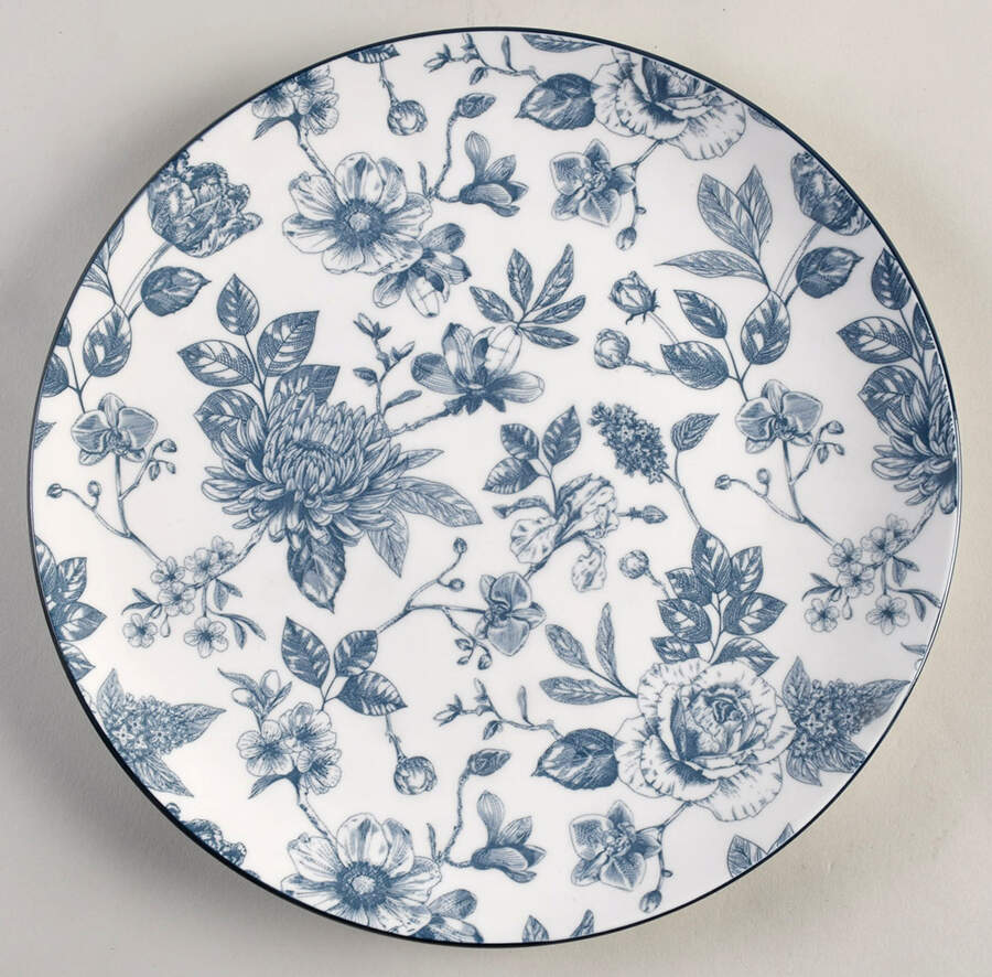 Toile Dinnerware Dinner Plate by Medici (Medici Home)-1