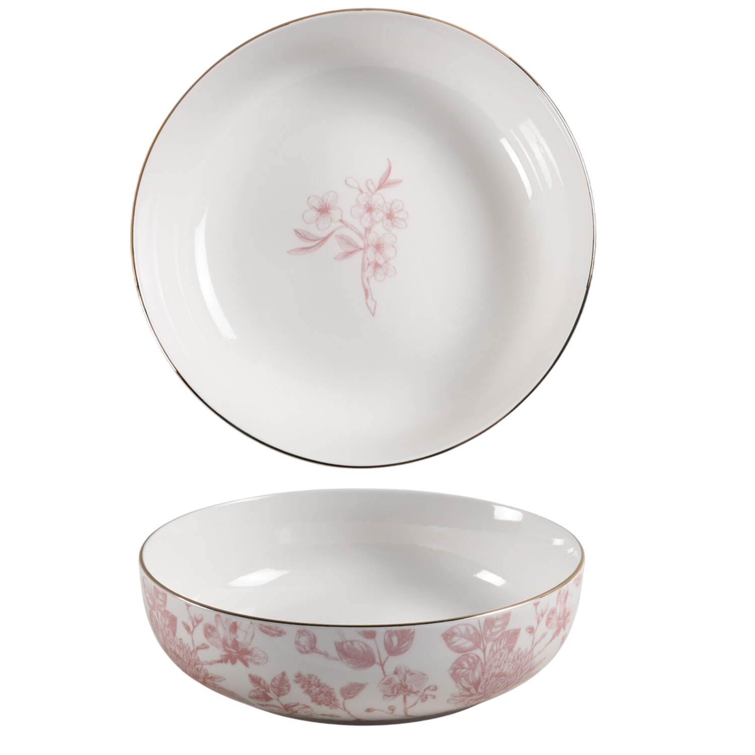 Toile Dinnerware Individual Dinner Bowl by Medici (Medici Home)-1