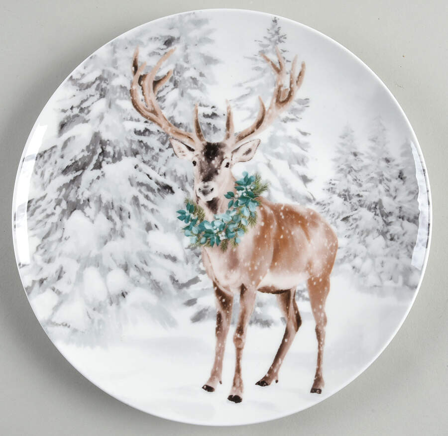 Woodsy Winter Salad Plate by Mikasa-1