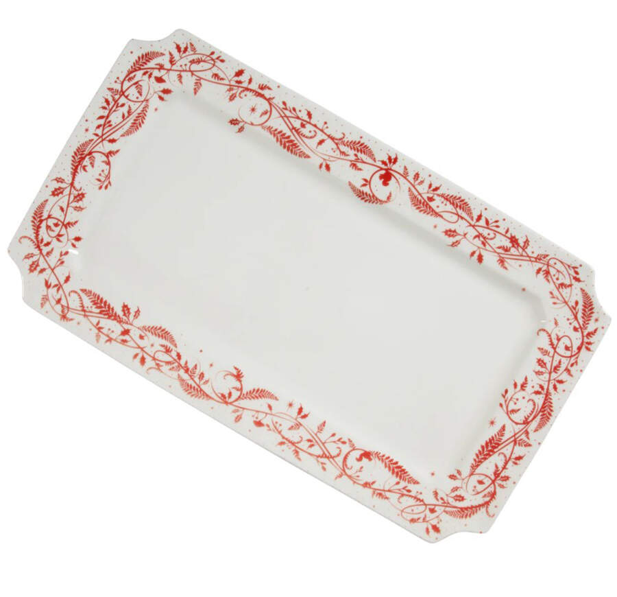 Holiday Vines 16" Rectangular Serving Platter by Martha Stewart-1