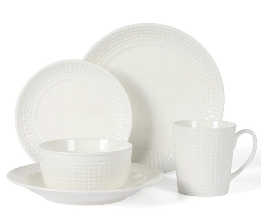 Basket Weave Dinner Plate by Martha Stewart-1