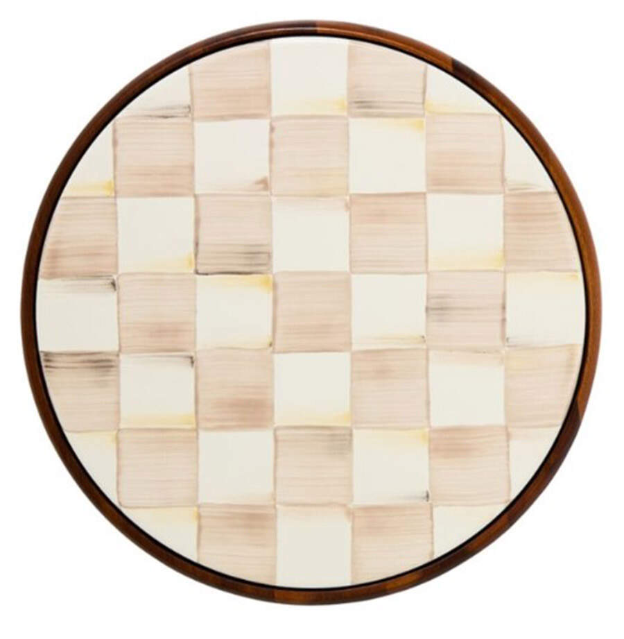 Mocha Check (Enamelware) Trivet by MacKenzie-Childs-1