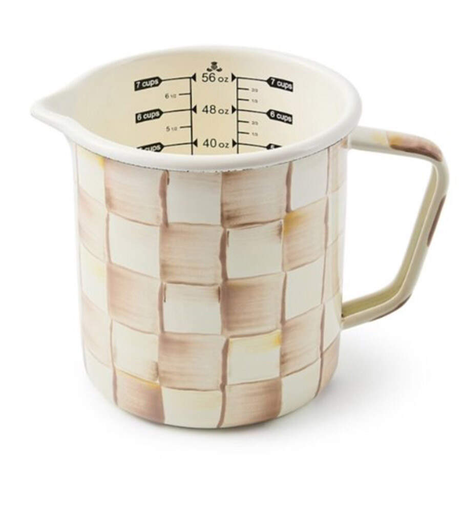 Mocha Check (Enamelware) Measuring Cup by MacKenzie-Childs-1