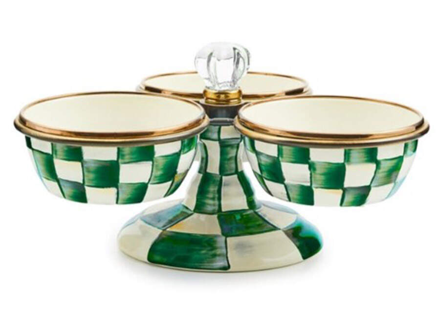 Emerald Check 3-Part Relish by MacKenzie-Childs-1