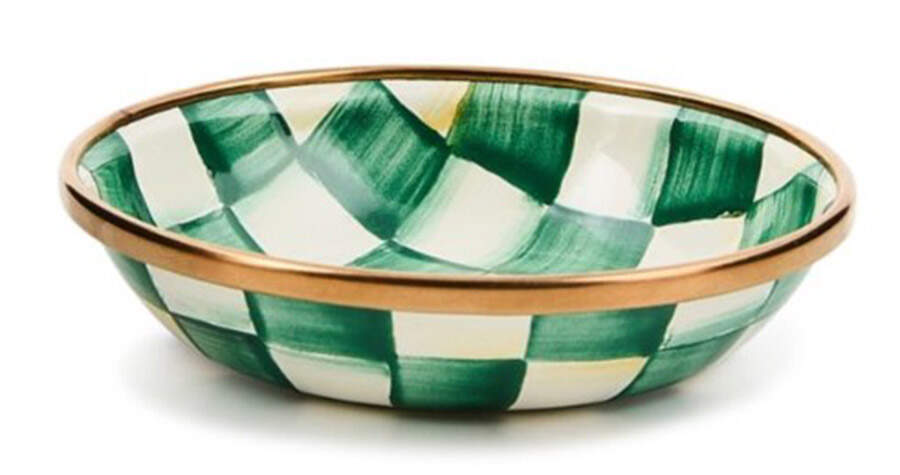 Emerald Check Individual Dip Dish by MacKenzie-Childs-1