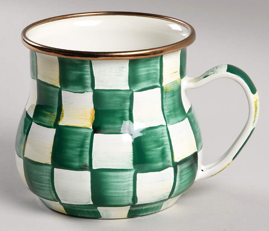Emerald Check Mug by MacKenzie-Childs-1