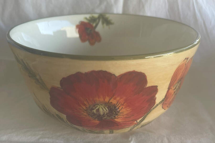 Poppy Field Soup/Cereal Bowl by Maxcera Corp-1
