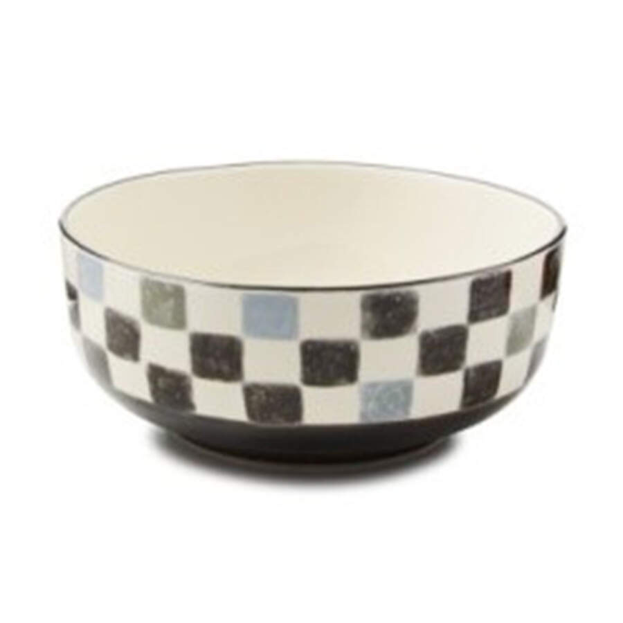 Check 9" Round Serving Bowl by MacKenzie-Childs-1