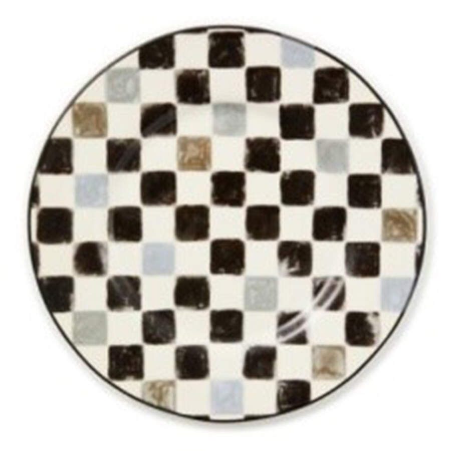 Check Dinner Plate by MacKenzie-Childs-1