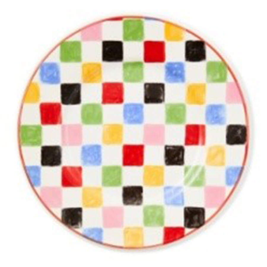 Check Dinner Plate by MacKenzie-Childs-1