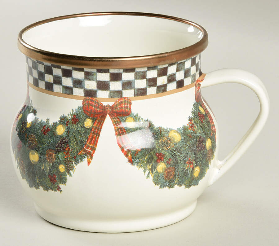 Evergreen Enamelware Mug by MacKenzie-Childs-1