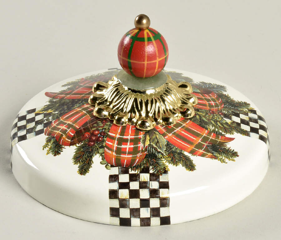 Evergreen Enamelware Lid for Round Butter by MacKenzie-Childs-1