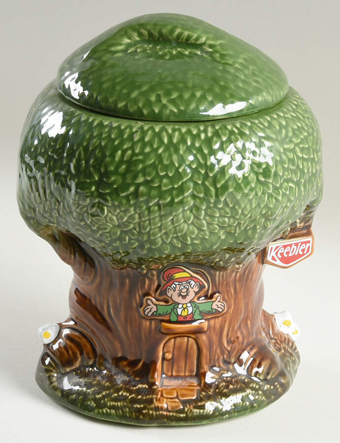 Keebler Elf Cookie Jar Figural Cookie Jar & Lid by Nelson McCoy-1
