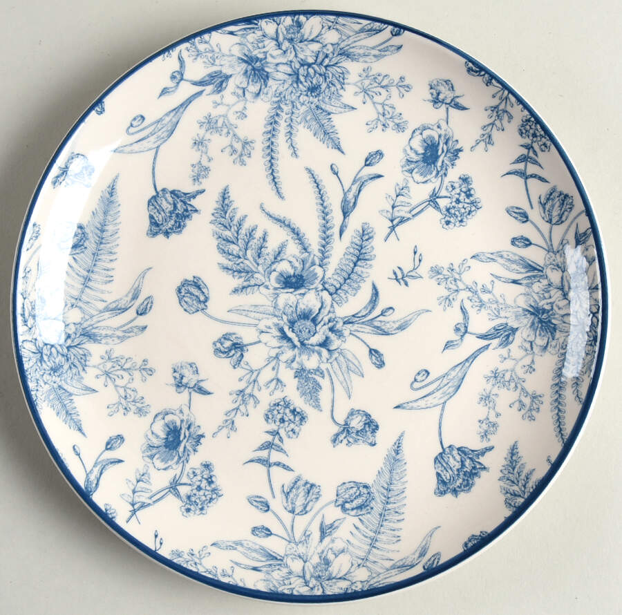 Toile Dinnerware Salad Plate by Medici (Medici Home)-1